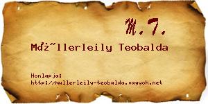 Müllerleily Teobalda névjegykártya